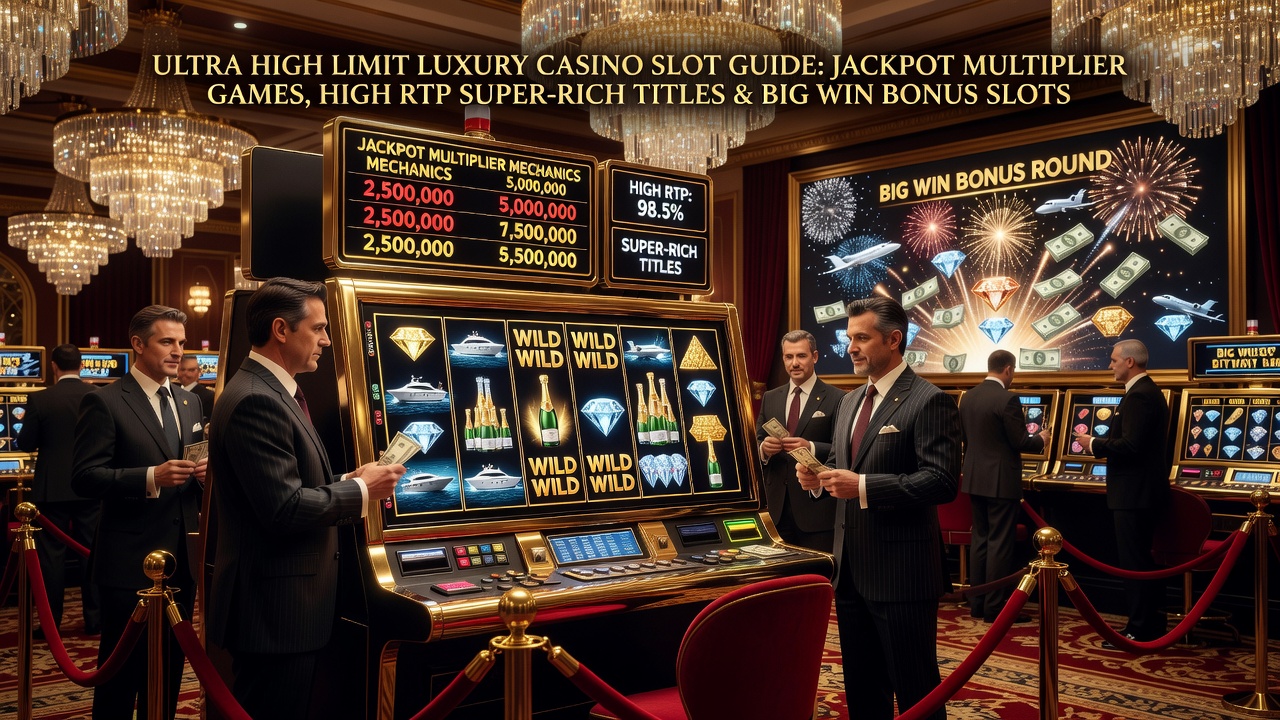 Ultra High Limit Luxury Casino Slot Guide: Jackpot Multiplier Games, High RTP Super-Rich Titles & Big Win Bonus Slots